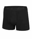 JAKO Herren Boxershorts Premium 2er-Pack, Schwarz, XL