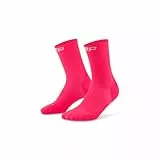 CEP CORE 5.0 MID CUT LAUFSOCKEN DAMEN – Leistungsstarke Kompression Socken Damen mit gezielter Stabilisierung, Air Channels und passgenauem Sitz – Ideale Laufsocken für lange Distanzen – Rosa/L