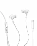 Belkin SoundForm ANC Earphones Wired with USB-C Connector, In-Ear Headphones with Microphone - Earbuds for iPhone 17, iPhone 16, iPad mini, Galaxy S25, Google Pixel 10, Android, and More - White