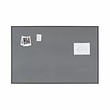 Bi-Office Pinnwand New Basic, Grauem Filz mit Schwarzem Holzrahmen, 885x585 mm
