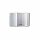 Blomus -Calma- Windlicht Ersatzglas, Glaswindlicht, Exklusive Optik, standfest, Trendiger Kerzenhalter, Kerzenständer, Size S, Farbe Steel Gray, Material Glas farbig (88304)