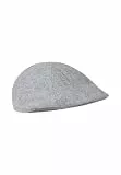 camel active Herren Flat Cap aus Wollmix Steingrau, Menswear-XL