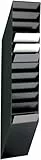 Durable Prospektspenderset Flexiboxx 12, Prospektständer A4, 1 Set, schwarz, 1709763060