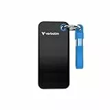 Verbatim Pocket SSD 1 TB, externe SSD USB 3.2 Gen 2, bis zu 1000 MB/s Lesen & Schreiben, tragbare Festplatte für PC, Mac & Konsole, Schwarz/Blau