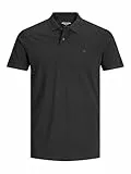 JACK & JONES Herren Jjebasic Noos Poloshirt, Schwarz, XL EU