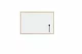 Bi-Office Budget Whiteboard mit Holzrahmen, magnetisch, 5 Größen wählbar, 60 x 40 cm