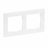 LEGRAND, SEANO 2-fach Rahmen, Thermoplast, Halogenfrei, Abmessungen: 87 x 158 mm, Farbe: Ultraweiß, 765172