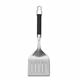 Weber Premium Wender - Breit, (45cm), aus Edelstahl, 3-seitig abgeschrägte Kante für einfaches und präzises Wenden, Komfortgriff, spülmaschinenfest - Schwarz/Silber (6762)