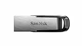 SanDisk Ultra Flair USB 3.0 Flash-Laufwerk 128 GB (robustes und elegantes Metallgehäuse, Passwortschutz, 150 MB/s Lesen) Schwarz
