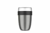 Mepal - Thermobehälter Ellipse - Thermo Lunchpot - Praktischer Joghurtbecher & Suppenbecher zum Mitnehmen - 6-8 Stunden heiß & 12 Stunden kalt - 500 + 200 ml - Nordic black