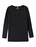 NAME IT Baby-Mädchen NMFKAB LS TOP NOOS Langarmshirt, Black, 116