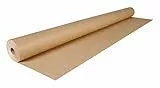 Clairefontaine 595771C - Rolle Kraftpapier 60g, 50x1m, gerippt, für Verpackungen und DIY, lange Breite für Profis geeignet, Braun, 1 Stück