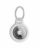 Belkin AirTag Hülle mit Schlüsselanhänger (Secure Holder Schutzhülle für Air Tag, Accessoire mit Kratzschutz) – Weiß