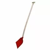 Gartenschaufel Emsländer Holländer Frankfurter Holsteiner BAU Schaufel Sandschaufel Rund Flach Spitz Schaufel Schüppe Schippe (Holsteiner Schaufel rot mit Esche Stiel und T-Griff)