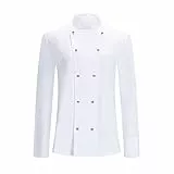 MISEMIYA Damen Women's Chef Jacket KOCHJACKE KZ-848, Herren 848-Weiß, S