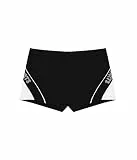 Trendy Boy Jungen Sport Badehosen mit Leichtem Stoff, Leistungsfähige Schwimmshorts mit Elastischem Bund und Kordelzug (8-10 Years,LA645-Black)