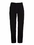 DINOZAVR Napoli Kochhose Herren Damen Unisex - Elastischer Bund Mit 2 Fronttaschen, Robuste Arbeitshose Für Küche Und Gastronomie - Bequeme Berufsbekleidung Schwarz L