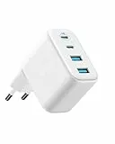 Anker Zolo 50W USB C Ladegerät, 4-Port Netzteil mit 2 USB-C und 2 USB-A, Kompaktes Schnellladegerät Für iPhone 17 Pro Max/16/15/14/13-Serie, iPad, Pixel, Galaxy, MacBook (ohne Kabel)