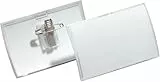 Durable Namensschild Click Fold, mit Kombiklemme, 40 x 75 mm, 70% recycl. PP, 25 Stück, 821119