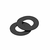 YUQIWANG(レインキのお店) Flanschdichtung aus Fluorkautschuk/Säure- und alkalibeständige Dichtungsringdichtung for Rohrverbindungen/Korrosionsbeständige wasserdichte Dichtung(10pcs 4x9x1.5)