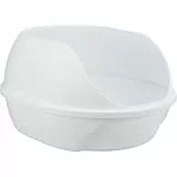 Trixie Katzentoilette Simao 48 x 30 x 58 cm weiß - Katzenklo mit extra hohem Rand & Easy Click-Verschlüssen - 40221