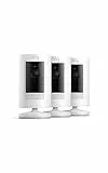 Ring Außenkamera Akku (Stick Up Cam Battery) | Überwachungskamera aussen mit 1080p-HD-Video, WLAN, witterungsbeständig, geeignet für Haus & Grundstück, Alexa-kompatible Sicherheitskamera | 3 Kameras