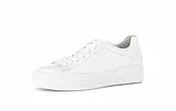 Gabor Damen Low-Top Sneaker, Frauen Sneaker,Moderate Mehrweite (G),Weiss (50),40 EU / 6.5 UK