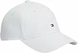 Tommy Hilfiger Damen Th Flag Soft 6 Panel Cap Aw0aw17781 Verschluss, White (Optic White), Einheitsgröße