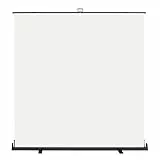 Walimex pro Roll-up Panel Hintergrund weiß 210 x 220 cm, Fotohintergrund mit Transportbox, Hintergrundsystem für Fotostudio, knitterfreie Fotoleinwand ideal für Freistellen und High-Key-Fotografie