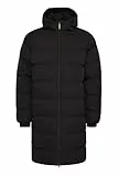 NORTH BEND NBEliot Herren Steppmantel Winterjacke Outdoorjacke atmungsaktiv wasserdicht Winddicht mit Kapuze Reißverschlusstaschen TPU-Membran, Größe:L, Farbe:Black (1001)
