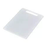 Chef Aid Schneidebrett Weiß – Lebensmittelechtes, Rutschfestes Kunststoffbrett mit Griff – Messerfreundlich, Spülmaschinengeeignet und Pflegeleicht – 40 × 30 × 0,4 cm
