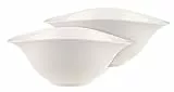 Villeroy & Boch - Vapiano Salatschalen-Set 2 teilig weiß, Spülmaschinenfest, Mikrowellensicher, Salatteller, Servierschüsseln, Geschirr, Keramik Schalen, Schüsseln, Salatschüsseln, Premium Porzellan