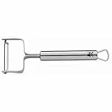 WMF Profi Plus Sparschäler 17 cm, Gemüseschäler rostfrei, Spargelschäler, Kartoffelschäler, Cromargan Edelstahl teilmattiert, spülmaschinengeeignet