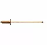 GESIPA | 50x Blindnieten Kupfer Ø4,0 x 6,0mm | Nietbare Materialstärke: 0,5-3,5mm | Nieten Hohlnieten, Blindnieten, Popnieten oder Blindnietmuttern in Industrie-Qualität