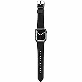 OtterBox Symmetry Cactus Leather Uhrenarmband für Apple Watch 42mm/41mm/40mm, weiches, angenehmes und strapazierfähiges für Apple Watch, Schwarz