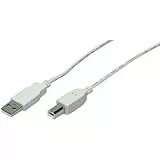 1,8m m USB 2.0 Kabel USB Anschlusskabel A/S-B/S 1,8 grau