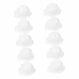Parliky 10 Stück Mini Bauhut Miniatur Bauhut Mini Sicherheitshelm Mini Puppenhelme Kleine Hühnerhelme Mini Sicherheitshut Haustierhut Miniaturhelme DIY Helm