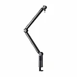 CHERRY XTRFY NGALE BOOM ARM, Robuster Mikrofonarm aus Aluminium, Integriertes Kabelmanagement, 3/8 Zoll Gewinde (5/8 Zoll Gewinde-Adapter inkl.), Schwarz