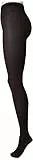Nur Die 2er Pack Blickdicht 40 DEN Strumpfhose weiche matte Optik bequemer Bund Zwickel verstärkte Fußspitze Damen, schwarz, L