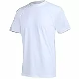 YuKaiChen Herren UV-Schutz Badeshirt Herren Schwimmshirt Schnelltrocknend Atmungsaktiv Sonnenschutz Shirt Rashguard Shirt mit UPF 50+ für Wassersport Größe M Weiß