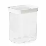 Emsa Optima Trockenvorratsdose, 1,6 L, rechteckig, 100 Prozent sicher, hygienisch, platzeffizient, Frischedichtung, transparentes Design, Schnappverschluss, N1142000