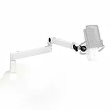 Elgato Wave Mic Arm LP White - Premium Low Profile Mikrofonarm für einen sauberen Arbeitsplatz, Tischklemme, vielseitig, voll einstellbar, ideal für Podcast, Streaming, Gaming, Home Office