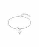 Lacoste Damen Gliederarmband Kollektion LOVE MY CROC aus Edelstahl (Gold oder Silber) mit Herz- und Krokodilanhängern