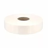 Geschenkband Ringelband 31mm x 100m wasserfest - 30 FARBEN in 5/10/19/31/50mm - Dekoband aus Kunststoff - Polyband Schleifenband zum Basteln von Weihnachtssternen & Autoschleifen - Creme