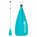 Abahub SUP Paddel Kinder Aluminium 140-178cm Verstellbare Einstellbare Stand Up Paddle für Paddleboard, Aluminiumlegierung Beschichtete Schaft Kunststoff Nylon Klinge, Türkis