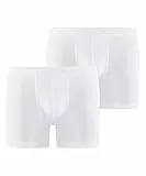 FALKE Herren Boxershorts Daily Comfort Multipack M Bx Baumwolle atmungsaktiv 2 Stück, Weiß White 2000, L