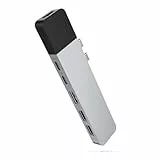 Hyper - HyperDrive NET 6-in-2 Hub für USB-C für MacBook Pro/Air - HDMI 4K60Hz HDR, USB-C 40Gbps 100W PD, USB-C 5Gbps 60W PD, 2 x USB-A 3.0, Gigabit Ethernet - Silber