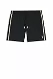 BOSS Herren Iconic Badeshorts mit Signature-Streifen und Logo Schwarz001 M
