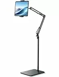 Lamicall Tablet Bodenständer, Tablet Halteung Boden - [Flexibl Höhen- & Winkelverstellbar] Verstellbarer Tabletständer mit 2,2kg Basis, 360° iPad Ständer Halter für iPad Pro/Air/Mini, Kindle, 4,7-13'
