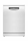 Bosch SMS4EVW08E, Serie 4, Smarter Geschirrspüler Freistehend 60 cm, Besteckschublade, Rackmatic, automatische Türöffnung, Intensive Reinigung, Automatikprogramme, Programmassistent, AquaStop, Weiß